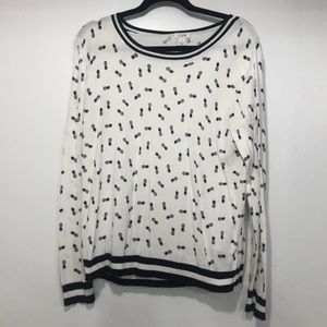 Jcrew pineapple light sweater